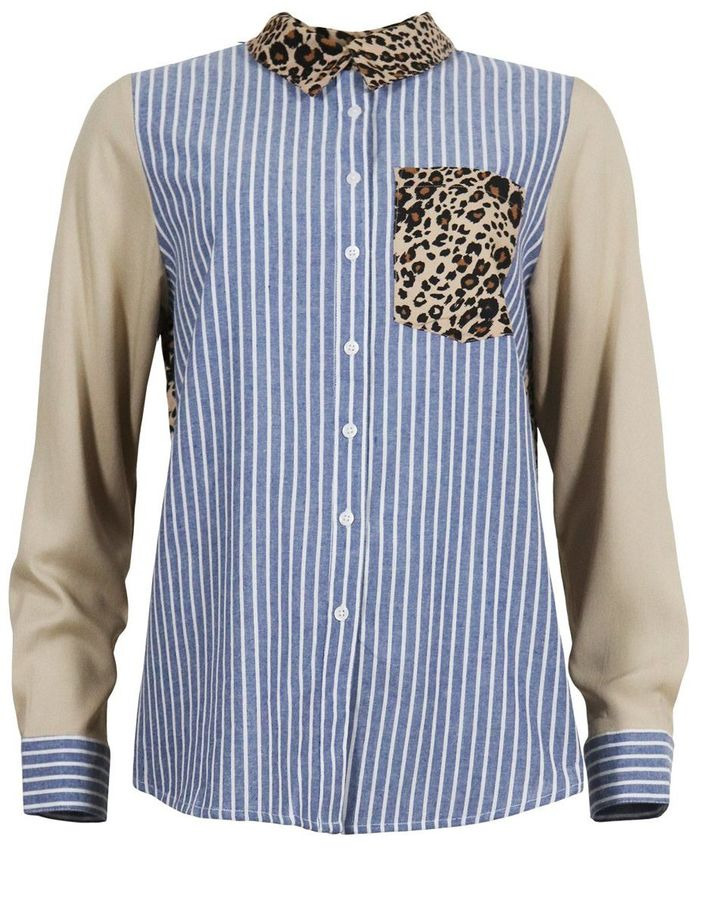 Alora skjorte fra Ofelia: Klarissa & Nora fremhæver råt og sjovt printmix