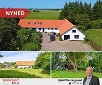 Westergaard Bolig præsenterer lys ejendom nær Saltum med 2,3 ha jord