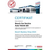 Auto Teknik A/S modtager kvalitetscertifikat fra Bosch og holder åbent hele sommeren