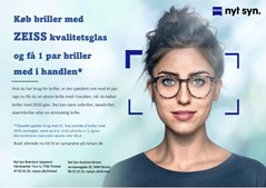 Nyt Syn Brøndum Jeppesen tilbyder 2 for 1 på briller med ZEISS glas