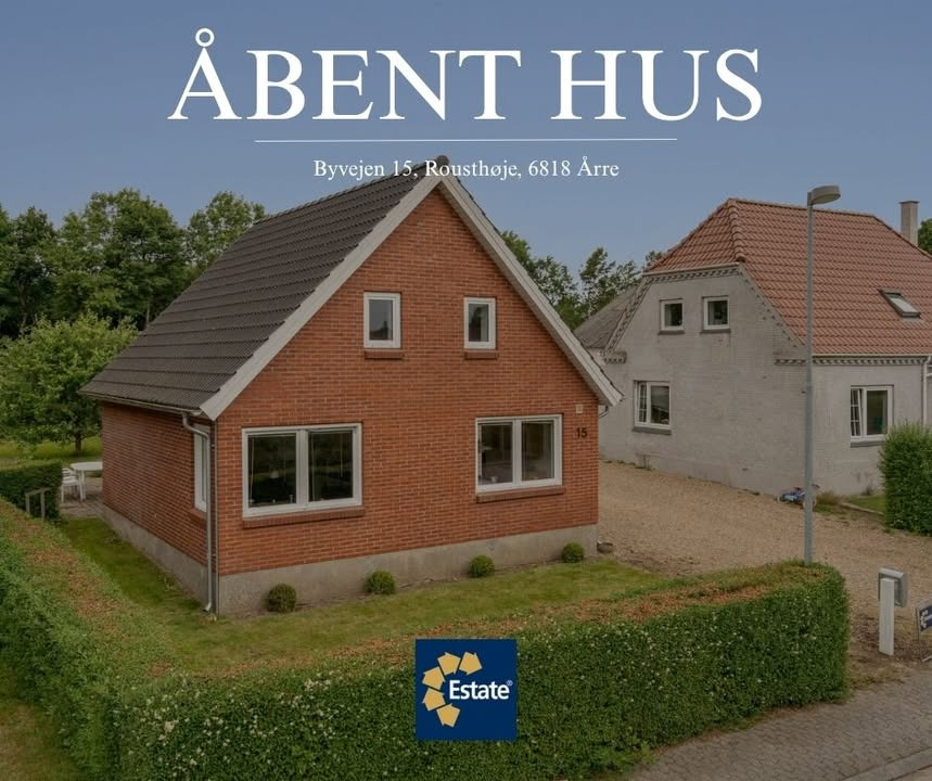 Deltag i åbent hus på Byvejen 15 i Rousthøje med ESTATE Robin Thybo Esbjerg & Varde