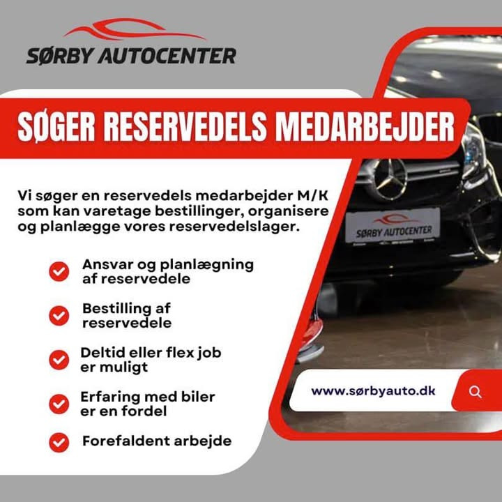 Sørby Autocenter søger ny medarbejder til reservedelsbestilling