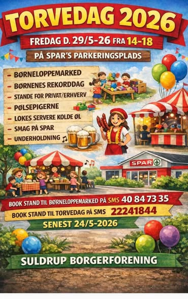 Spar Suldrup holder torvedag i dag