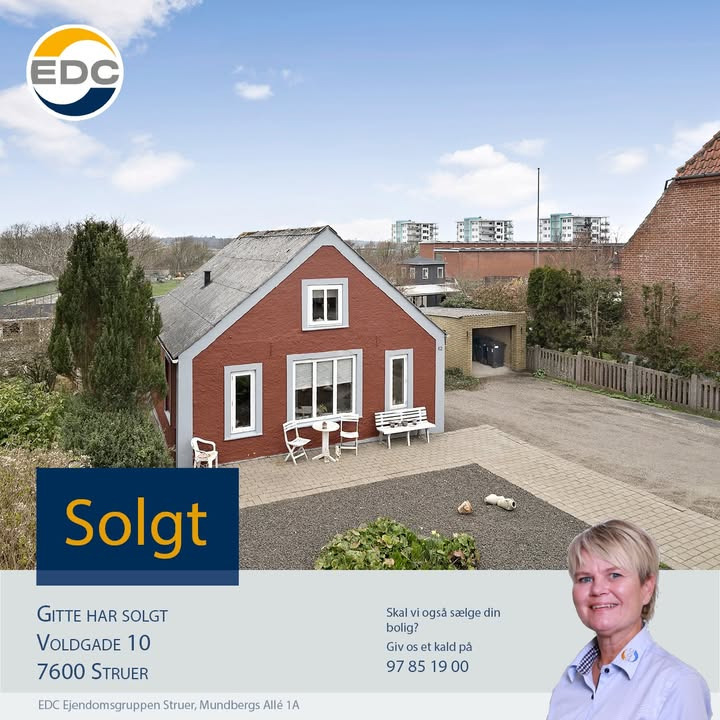 EDC Ejendomsgruppen Struer fejrer salg af Voldgade 10