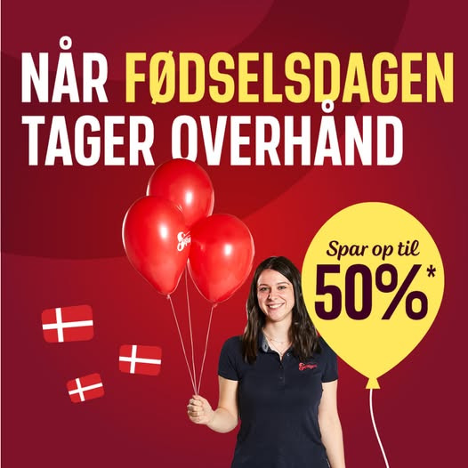 Fødselsdagsfest hos Skousen Lemvig: Spar op til 50% på hvidevarer og udstyr