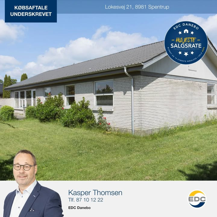 EDC Danebo annoncerer salgsaftale for villa i Spentrup