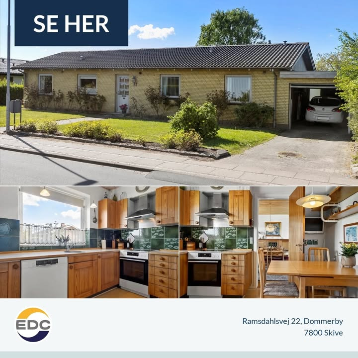 Velholdt etplansvilla i Dommerby til salg hos EDC Skive I/S