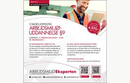 Næste lovpligtige arbejdsmiljøuddannelse i Frederikshavn - 13. februar