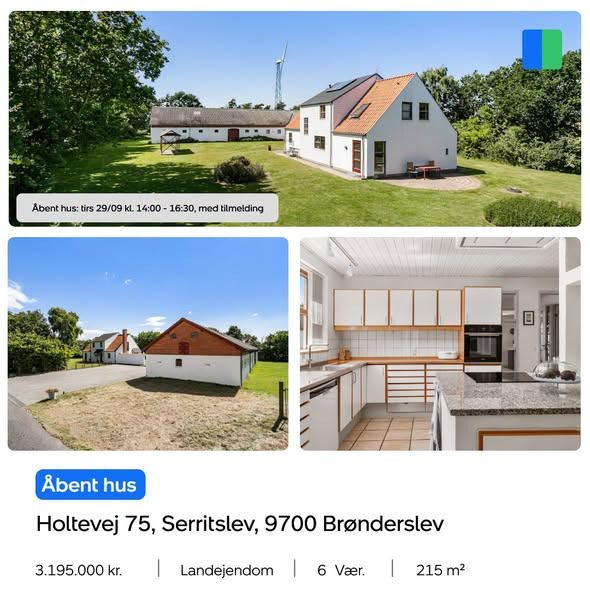 Nybolig Brønderslev & Vrå holder åbent hus på Holtevej 75