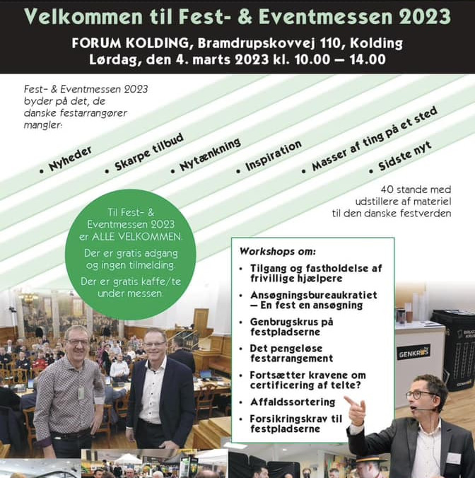Så er der Fest & Eventmesse: Få nye idéer og udvid dit netværk