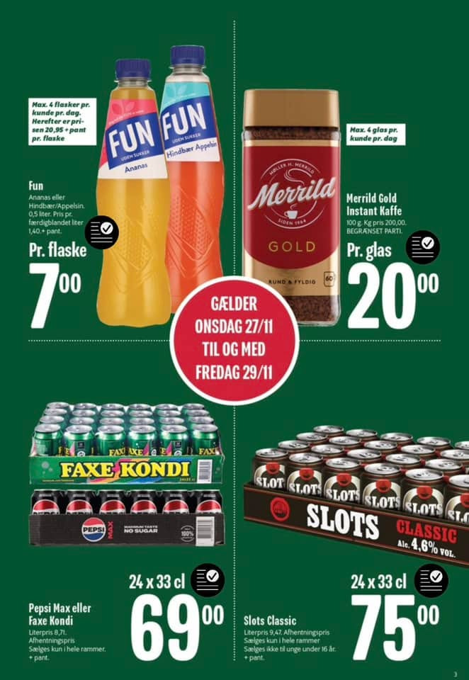 Black Week-tilbud hos Min Købmand i Asp: Priserne er i bund denne uge