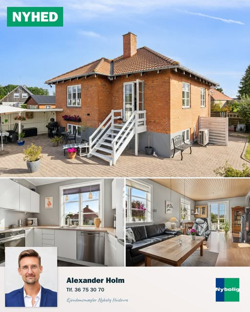Nybolig Hvidovre - Alexander Holm ApS fremhæver charmerende bungalow med unik have i Hvidovre