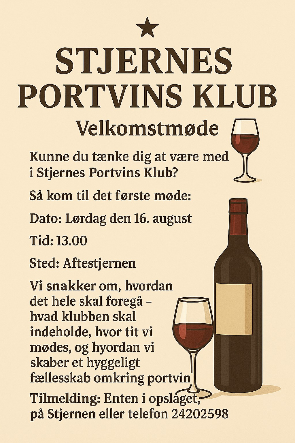 Stiftelse af ny portvinsklub i Grenaa