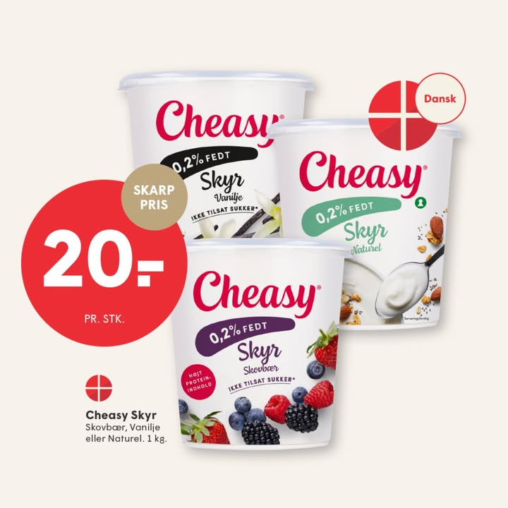 Spar Skallerup A/S: Start dagen med Cheasy skyr til morgenmad i det nye år