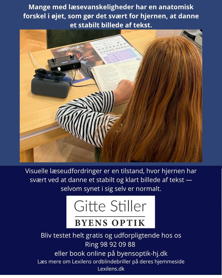 Byens optik tilbyder gratis test af Lexilens
