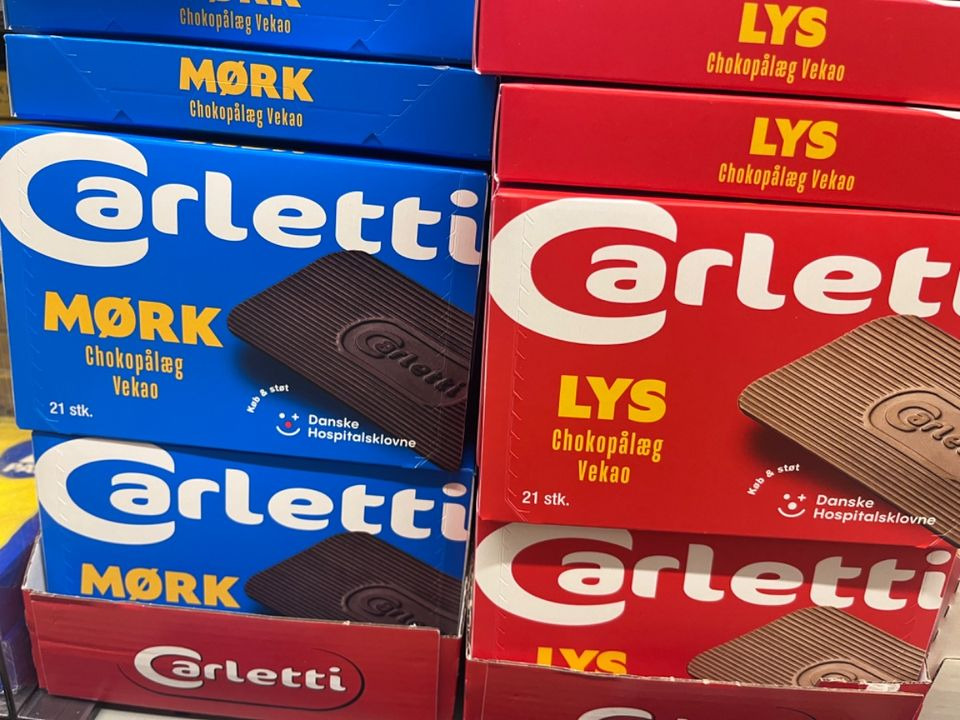 Meny Hobro tilbyder Carletti pålægschokolade til skarp pris på 10,99 kr.