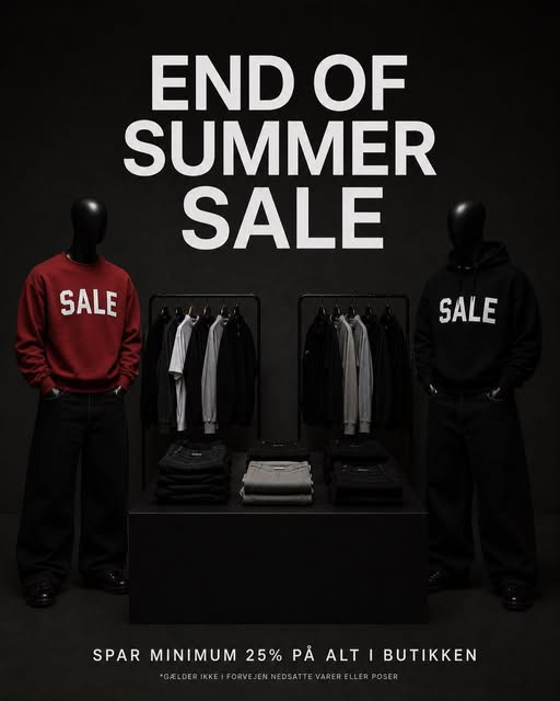 BOXEN holder end of summer sale med mindst 25% rabat på alt i butikken