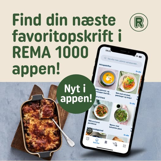 Rema 1000 Valbygårdsvej lancerer nyt opskriftsunivers i appen