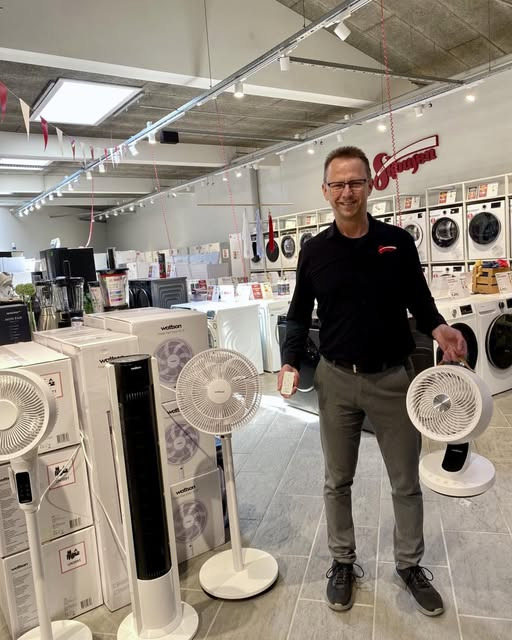 Skousen Holstebro har fyldt butikken med ventilatorer til enhver bolig