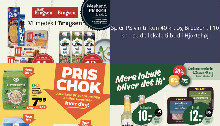 Spier PS vin til kun 40 kr. og Breezer til 10 kr. - se de lokale tilbud i Hjortshøj