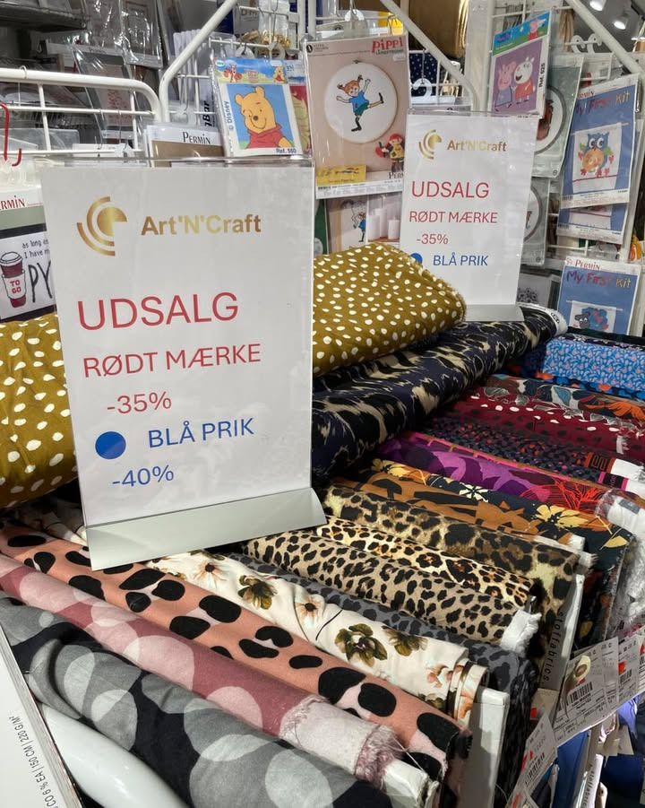 Art´n´Craft annoncerer stort udsalg på efterårs- og vinterstoffer