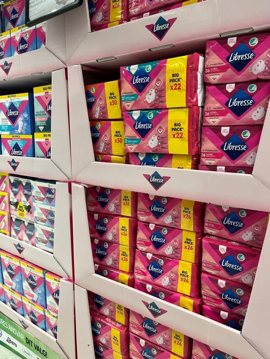 MENY Viborg Marsk Stigs Vej sælger Libresse eller Tena for 25 kr. pr. pakke