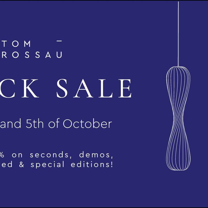 Lagersalg.com inviterer til TOM ROSSAU lagersalg med op til 60% rabat på designlamper