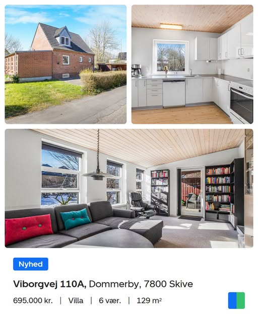 Nybolig Skive I/S udbyder murermestervilla på Viborgvej 110A i Skive