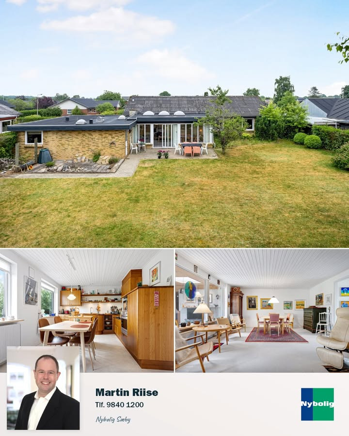 Stor gulstensvilla i Sæby til salg hos Nybolig Sæby A/S med mulighed for flexbolig og personlig indretning