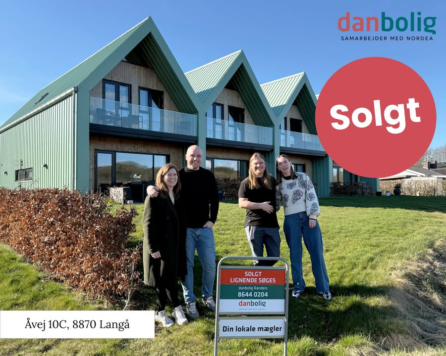 Danbolig Randers sælger rækkehus på Åvej 10C med stor succes