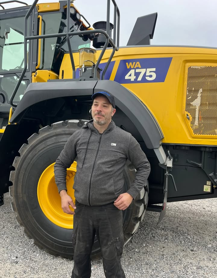 Scantruck A/S leverer ny Komatsu WA475-11EO til Sårup Grusværk ApS