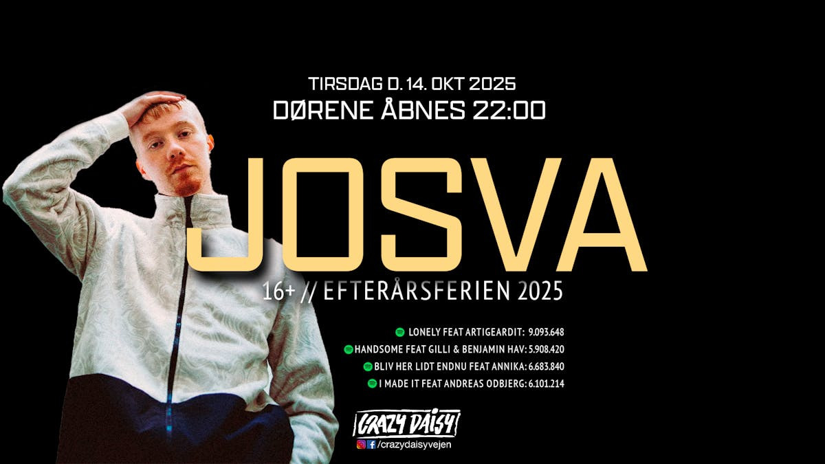 Josva live på Crazy Daisy Vejen