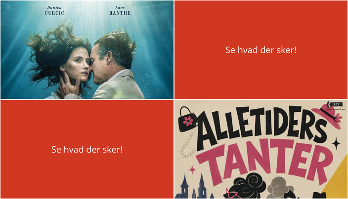 Haarby denne weekend: Kærlighedsdrama og komedie på plakaten