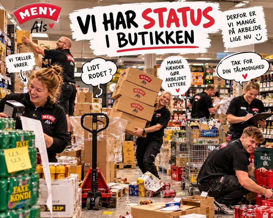 MENY Als holder status-dag og tæller varer
