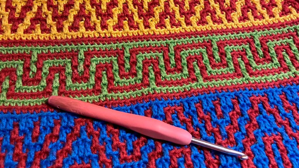 Lær mosaik hækling i Tarm: Workshop for letøvede og øvede