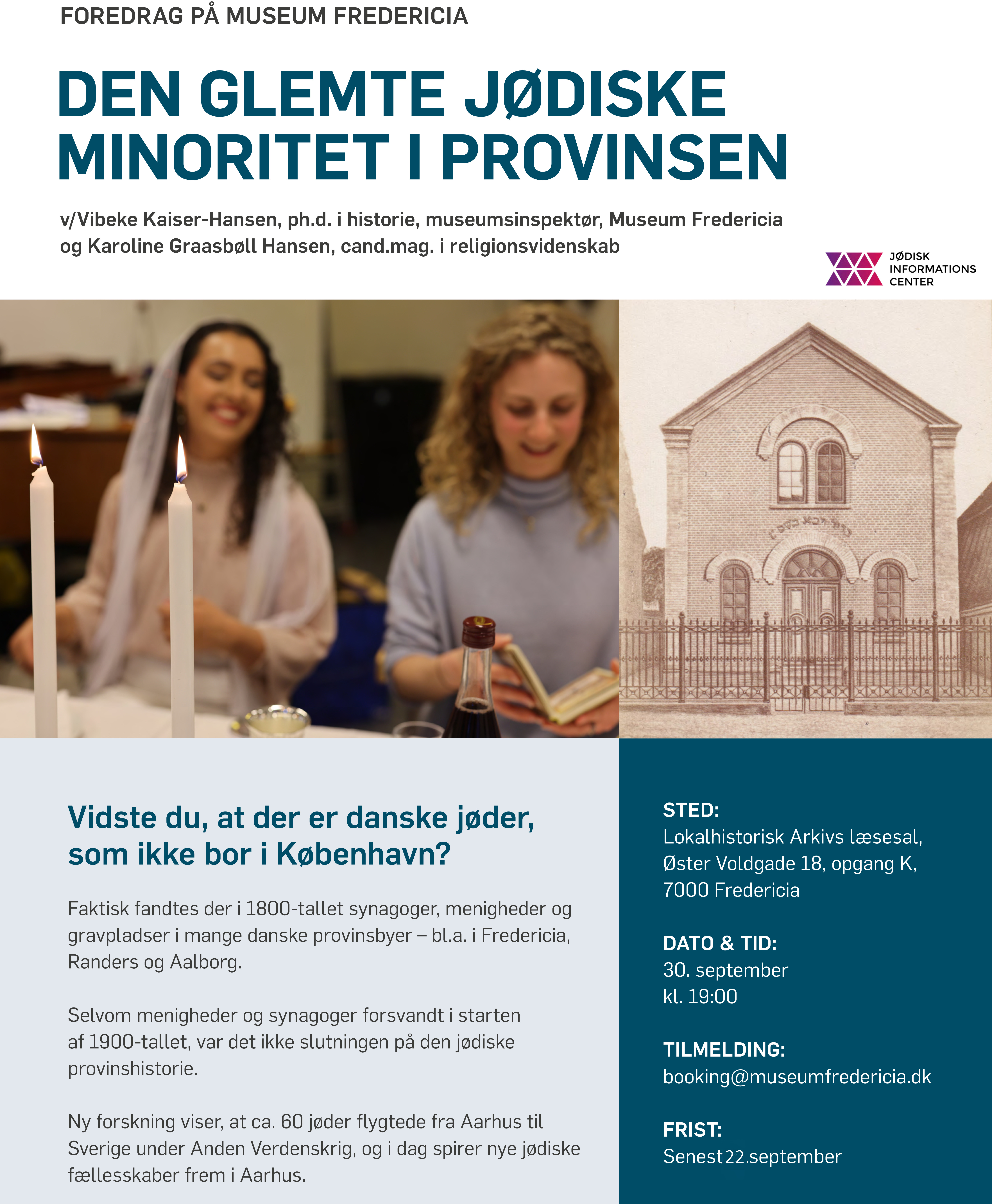 Foredrag om 1800-tallets synagoger i danske provinsbyer