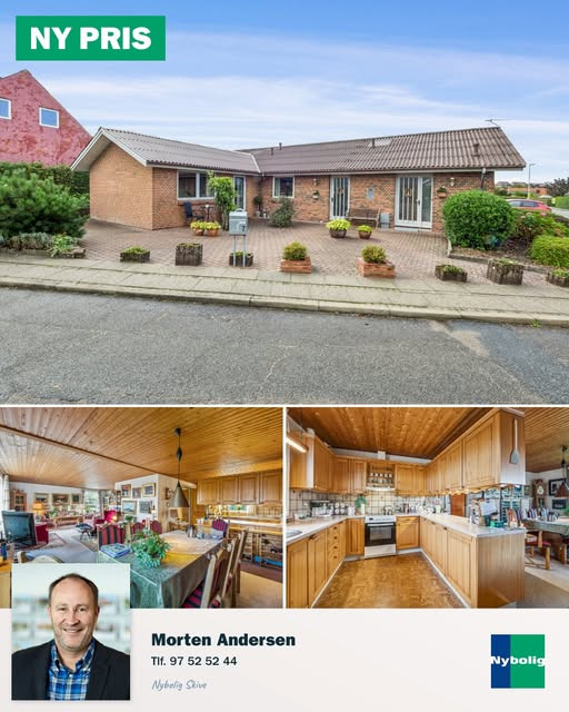 Nybolig Skive I/S sætter villa til salg tæt på centrum med ny pris