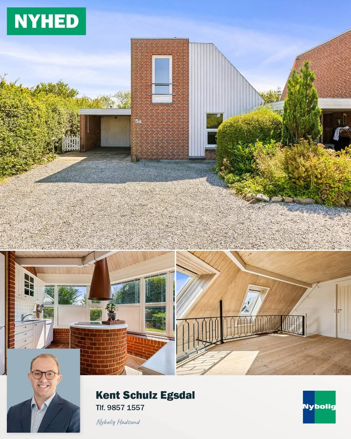 Nybolig Hadsund præsenterer charmerende rækkehus i Øster Hurup
