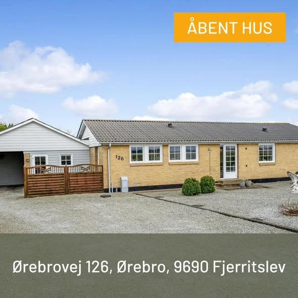Mæglerhuset Asger Larsen inviterer til åbent hus i Fjerritslev og omegn på søndag