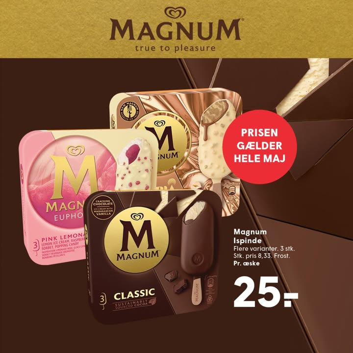 SPAR SKALLERUP A/S tilbyder Magnum til specialpris i maj