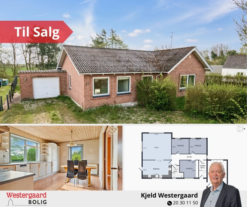 Westergaard Bolig præsenterer villa med renoveringspotentiale i Agersted