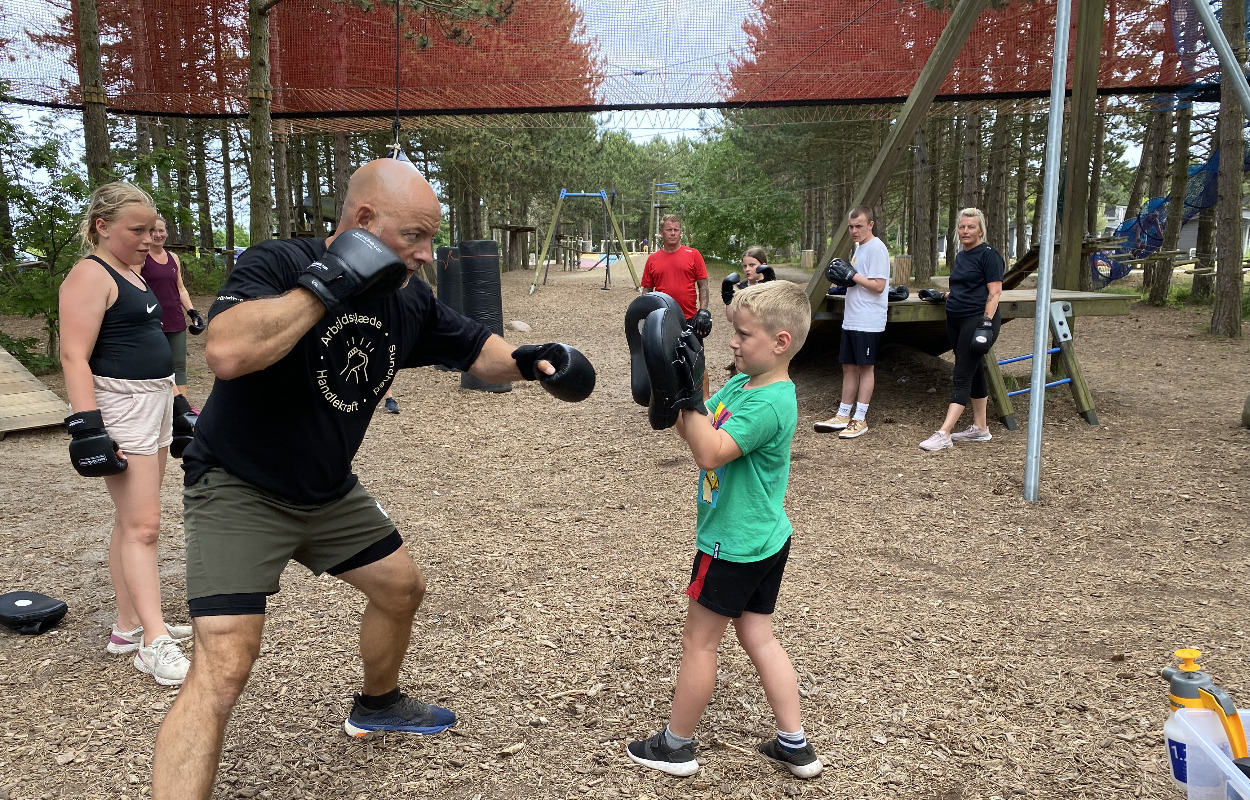 Henrik Leth skaber familieoplevelser og fysisk aktivitet på en lokale campingpladser i samarbejde med Isabella