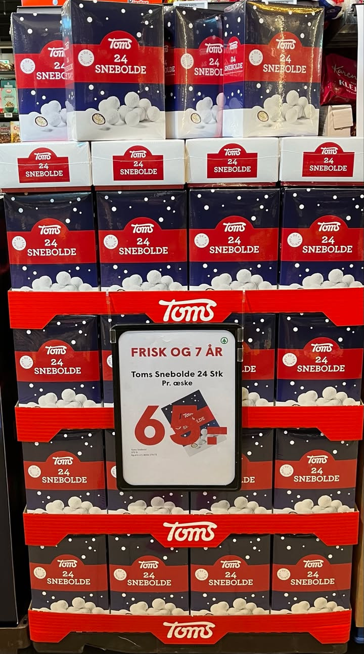 Spar Fårup fejrer fødselsdag med tilbud på Toms snebolde i æske