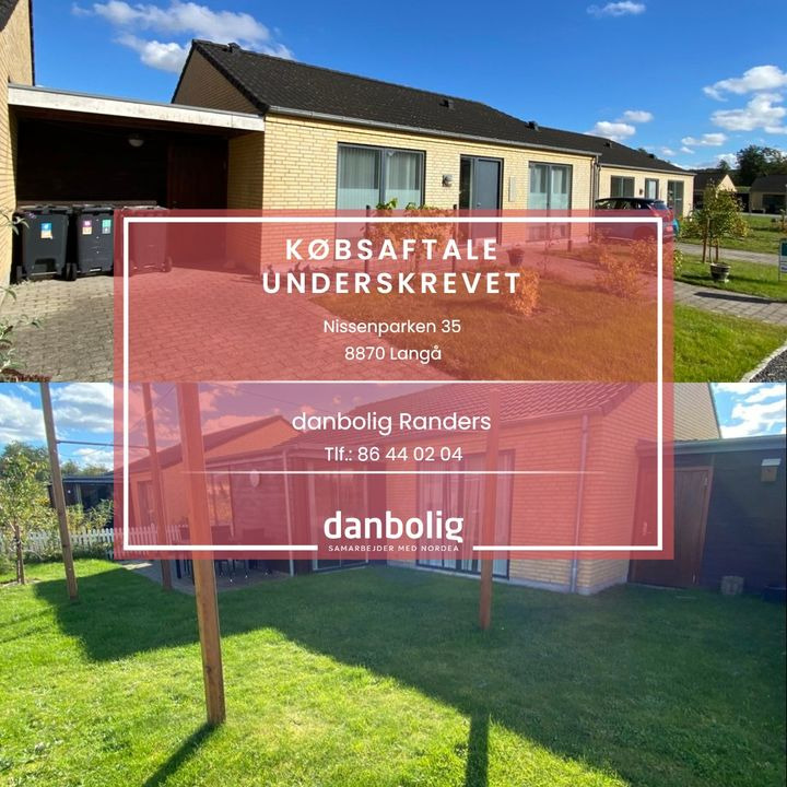 Danbolig Randers underskriver købsaftale på Nissenparken 35 i Langå