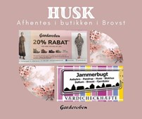 GARDEROBEN minder om gratis værdicheckhæfte med rabat i Brovst butikken