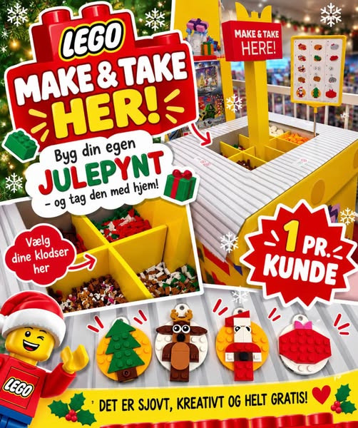 KiDS Coolshop inviterer til gratis LEGO make & take i efterårsferien