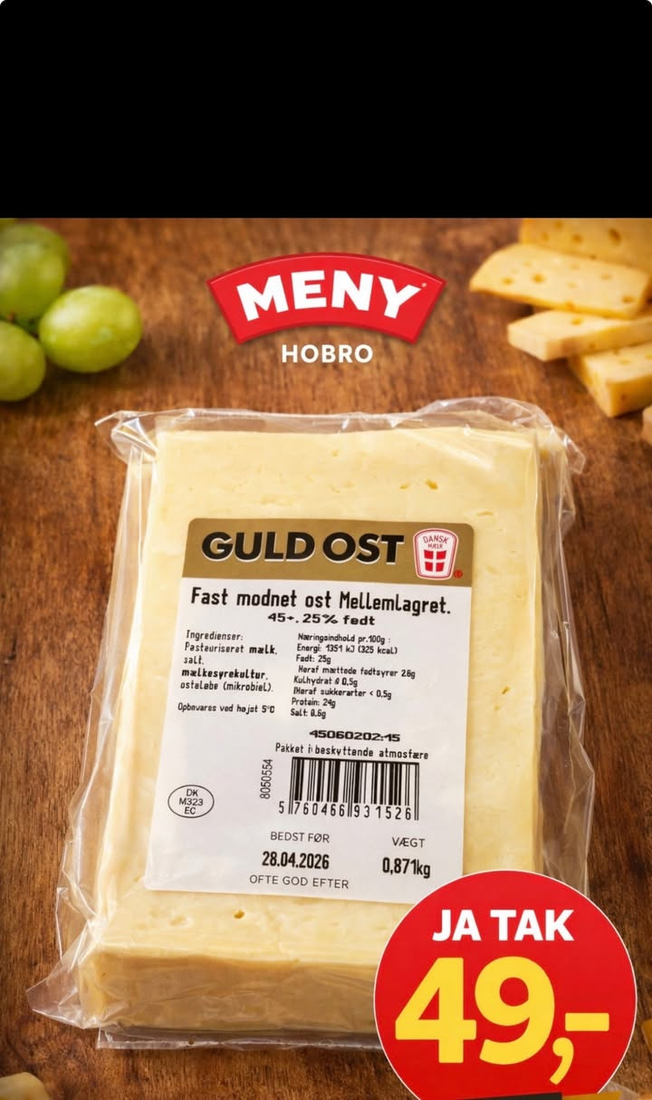 Meny Hobro tilbyder guldost til vanvittig pris