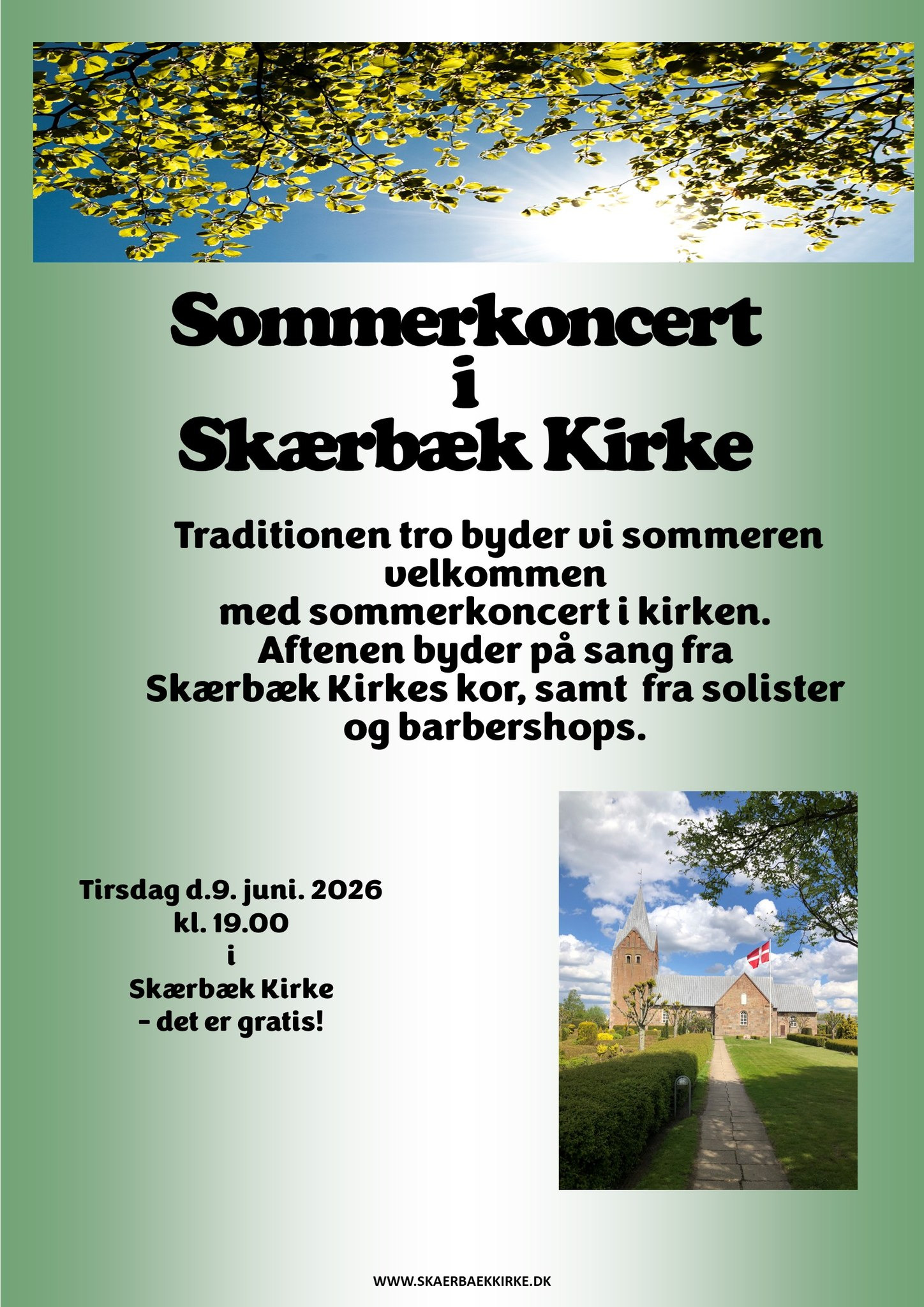 Sommerkoncert i Skærbæk Kirke