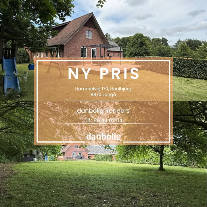 Danbolig Randers annoncerer ny pris på bolig i Houlbjerg