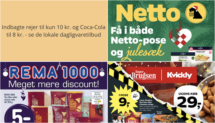 Indbagte rejer til kun 10 kr. og Coca-Cola til 8 kr. - se de lokale dagligvaretilbud